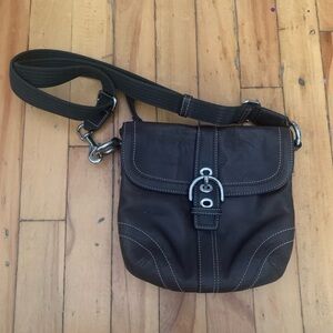 Y2K soho flap convertible coach shoulder / crossbody bag